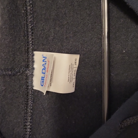 Gilden 2x black & White Electro harmonix zip up hooded jacket - Picture 4 of 12